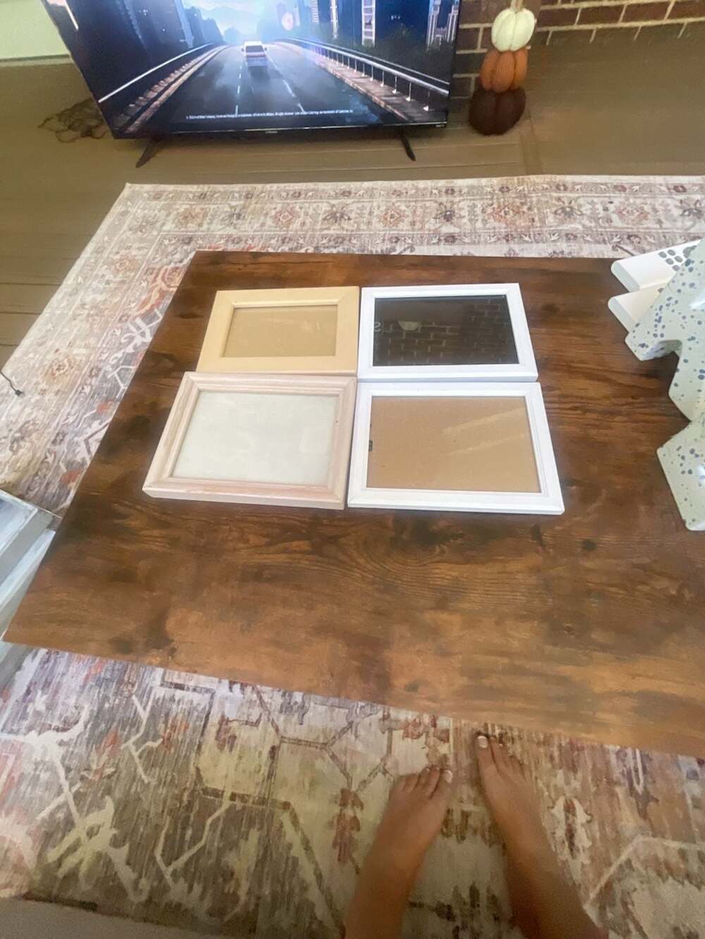 Picture Frame Set of 4 5x7 Wood and White